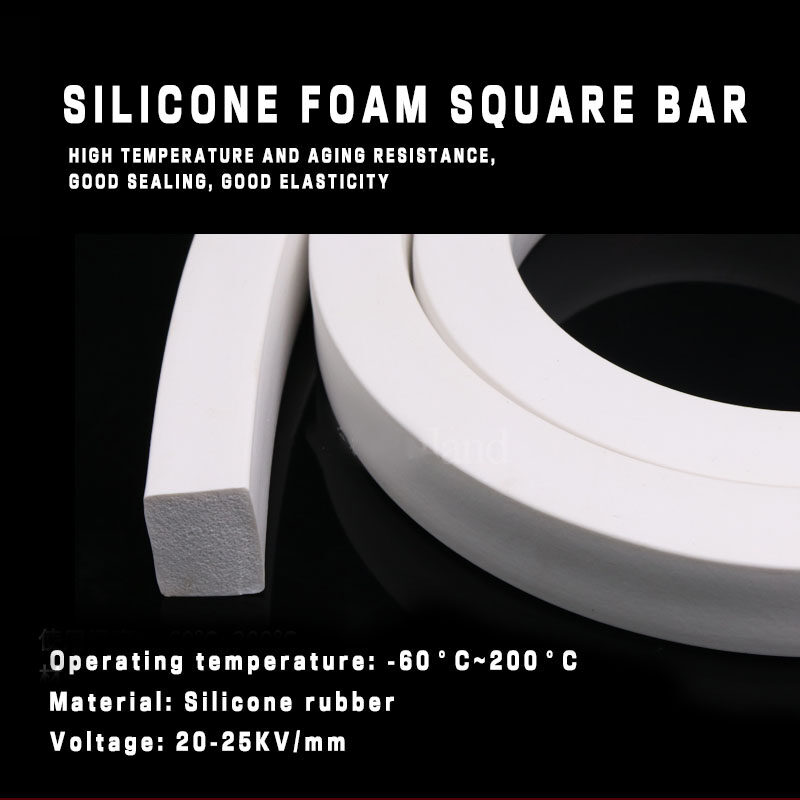 Silicone foam square strip High temperature resistant silicone rubber ...