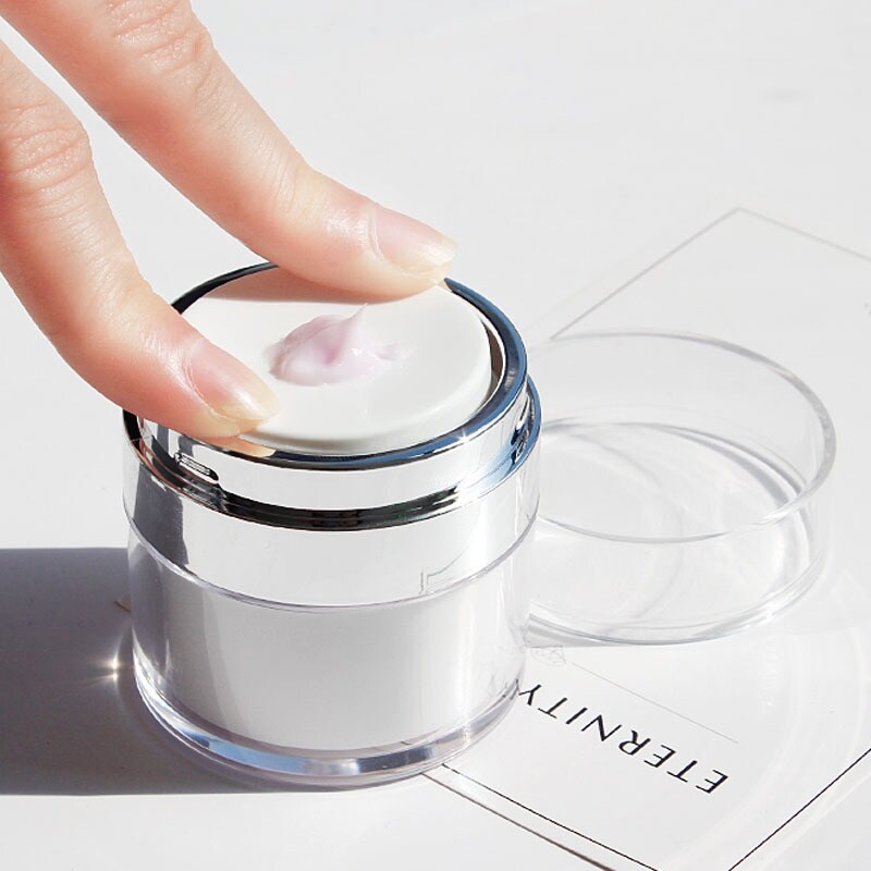Cream Jar Airless Bottle 15/30/50g Pump Bottle Squeeze Lotion Jar Empty Bottle Travel Skin Care Cosmetic Containers Canning Jars