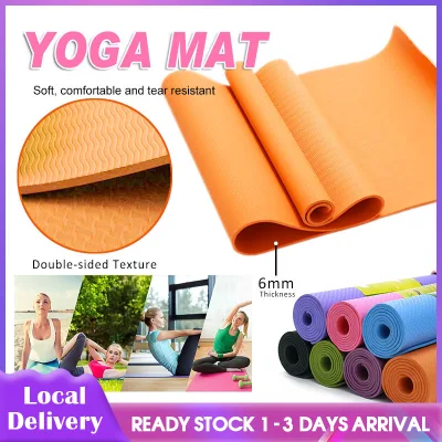EVA Yoga Mat 6mm Soft High Density Extra Thick Yoga Mat Anti Slip Exercise Mat Workout Mat For Home Exercise Pilate