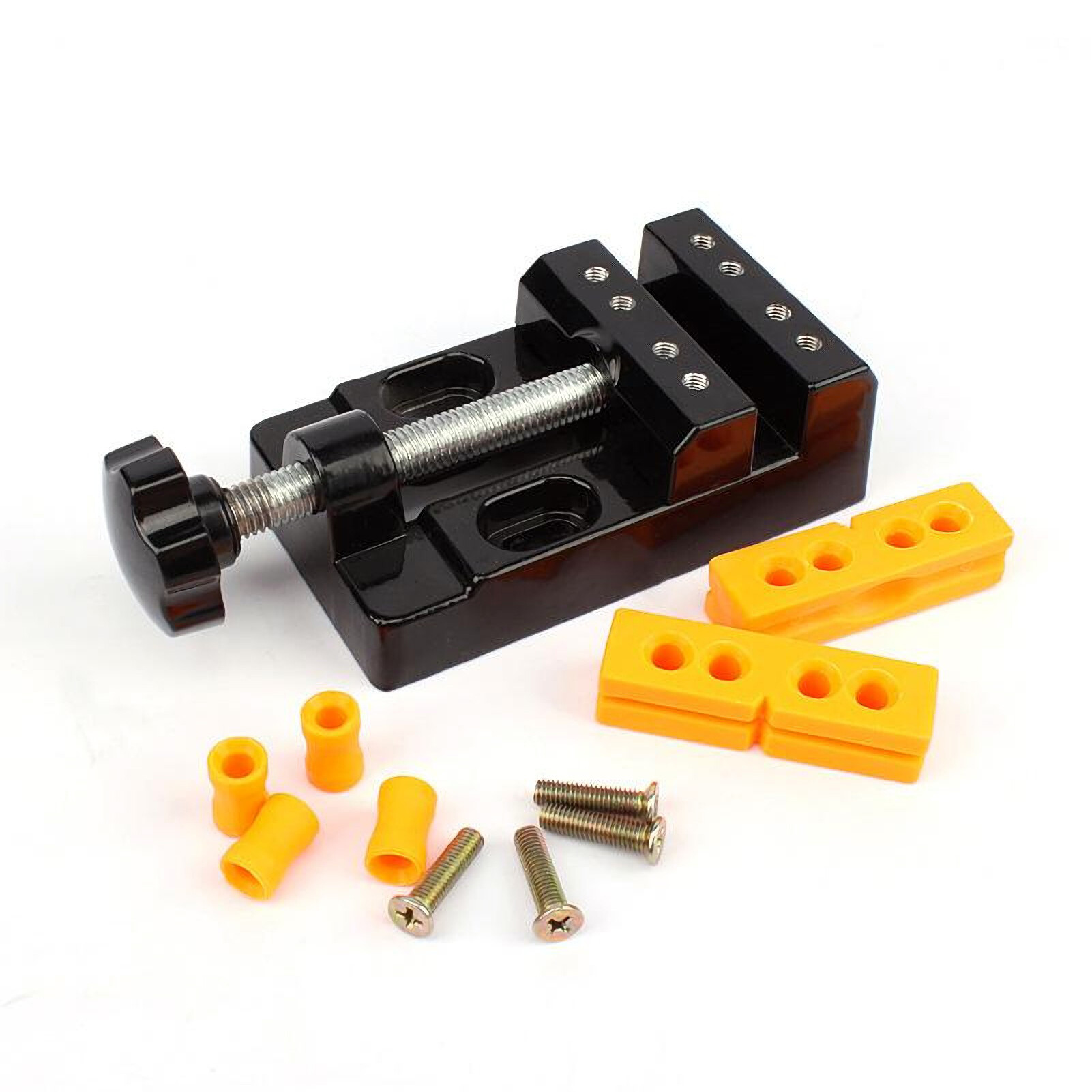 KKmoon Mini Flat Clamp 57mm Flat Bench Vise Multifunction Bench Clamp Mini Drill Press Vice Tool for DIY Woodworking Sculpture Craft Carving