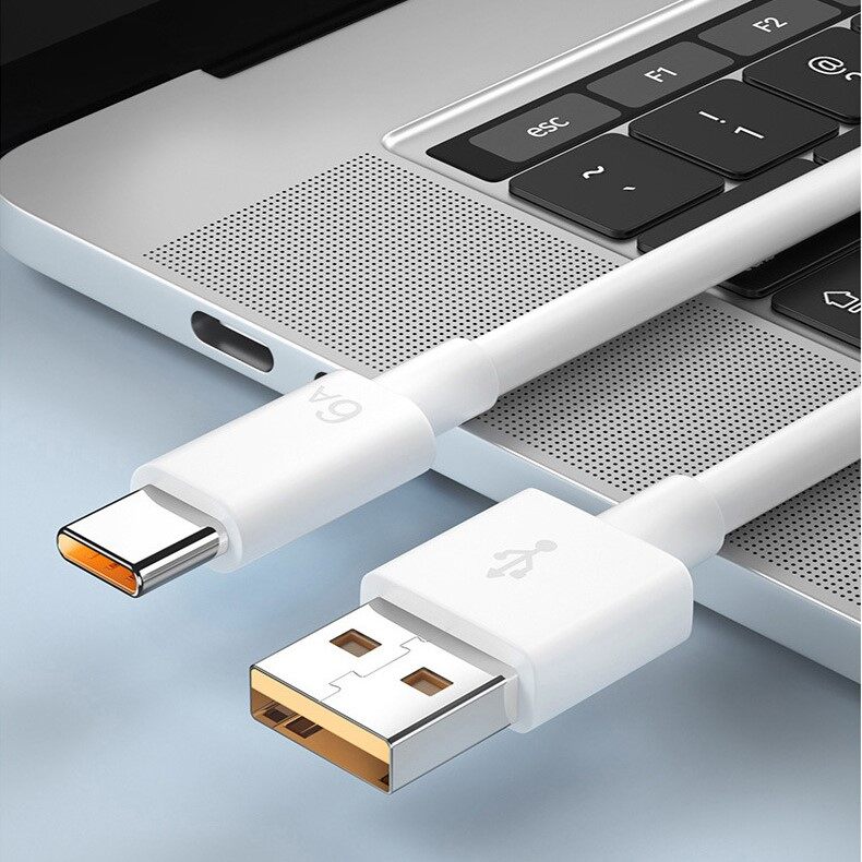 Typec data cable fast charging 6a suitable for Huawei Xiaomi mobile phone charging cable TPE66w Android data cable