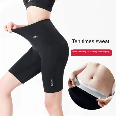 10 Times Sweating Pants Sauna Effect Hot Body Shapers Workout Fitness Sport Running Shorts for Women Waist Trainer Slimming Casual Shorts Shapewear Fat Burning Lean Leg Pants