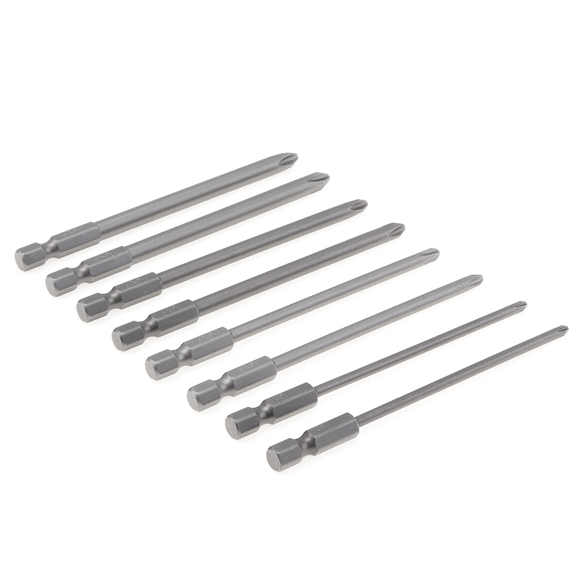 8Pcs/Set Magnetic Cross Screwdriver Bits Electric/Pneumatic Hex Long Screwdriver Bit Power Tool Accessories