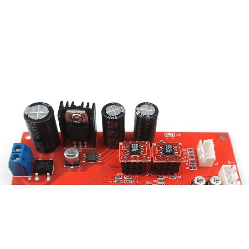 AD828 Stereo Preamp Amplifier Board Treble Middle Bass Volume Tone ...