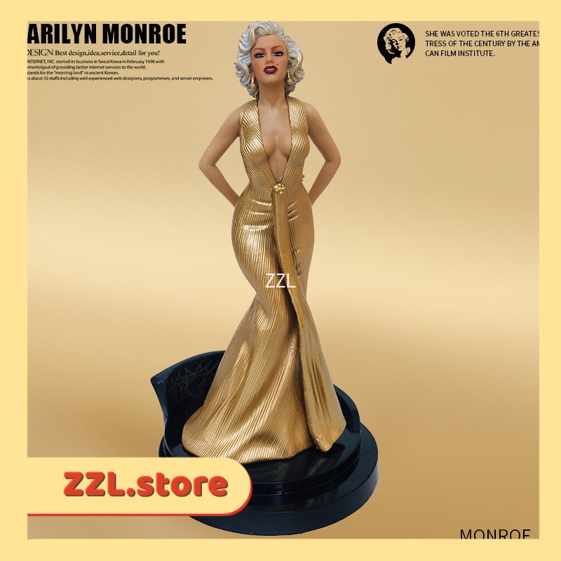 Marilyn Monroe Full Dress Standing Position Statue Action Figure Model