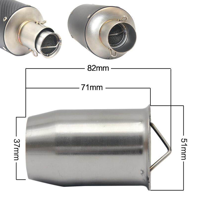 ZSDTRP Moto Universal 51mm Motorcycle Catalyst DB Killer Exhaust Muffler Adjustable Silencer Noise Sound Eliminator