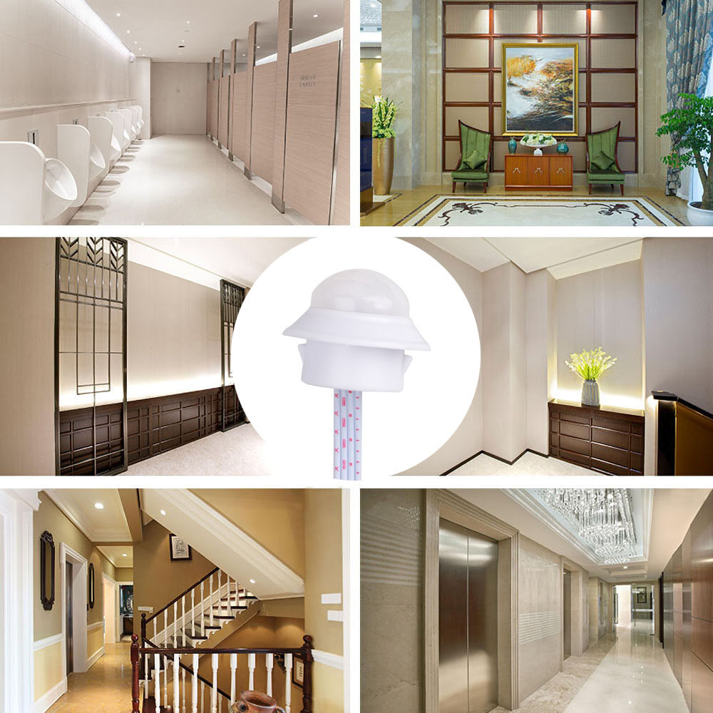 Kebidumei Công Tắc Cảm Biến Chuyển Động Cơ Thể Hồng Ngoại IR Công Tắc Đèn Tự Động Thông Minh 220V Bộ Chuyển Đổi PIR Cảm Biến Chuyển Động Có Thể Điều Chỉnh