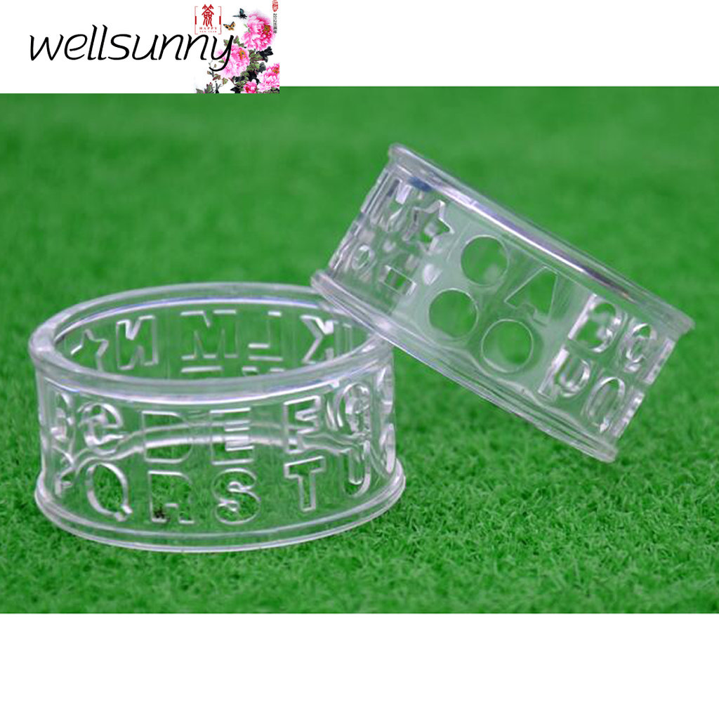 Wellsunny Transparent Letter Golf Ball Line Marker Template Drawing Alignment Tool Equipment