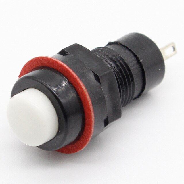NEW 6pcs/lot Push Button Switch 10mm Momentary / Self Locking Round Button Switch