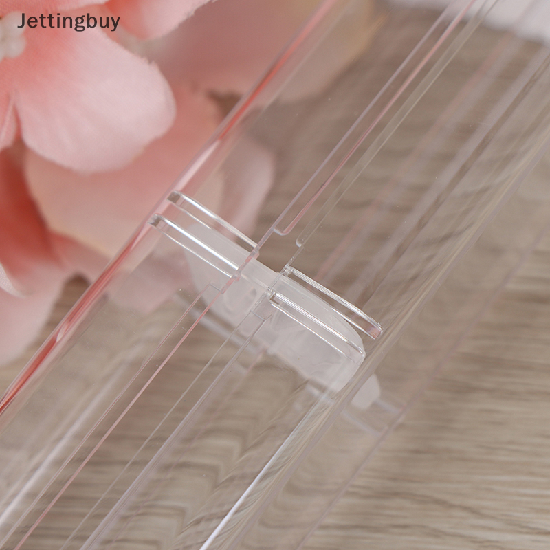 【Jettingbuy】 Flash Sale 1pc pen box plastic transparent case pen holder gift for crystal pen package box