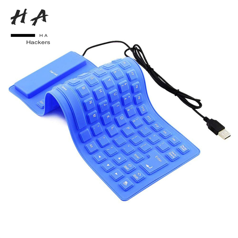 85-key Flexible Soft Silicone Keyboard Waterproof Dustproof Desktop Usb Roll Up Keyboard For Pc Laptop Notebook