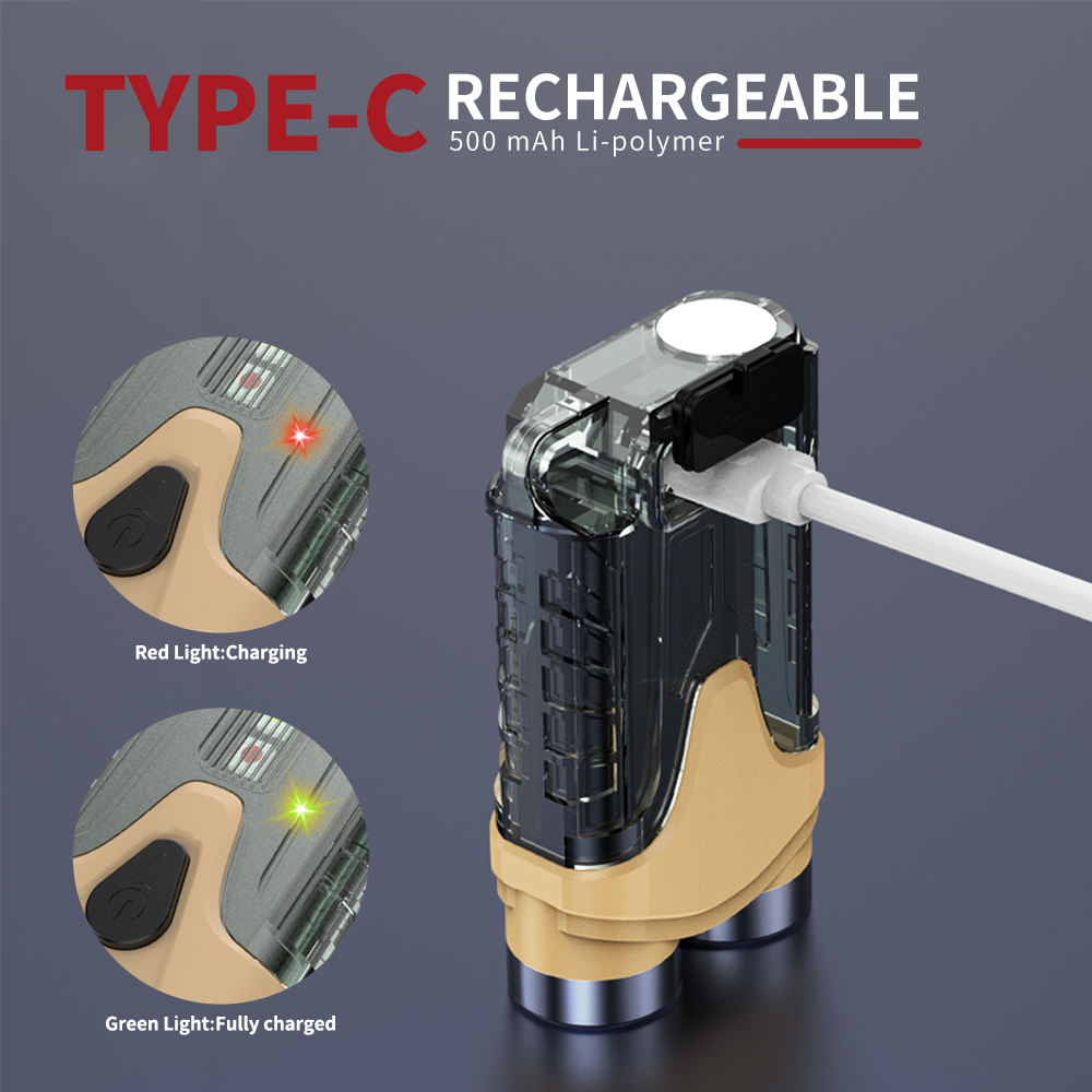 Tinshow Ini Powerful Torch LED Super Bright 400L USB-C LED