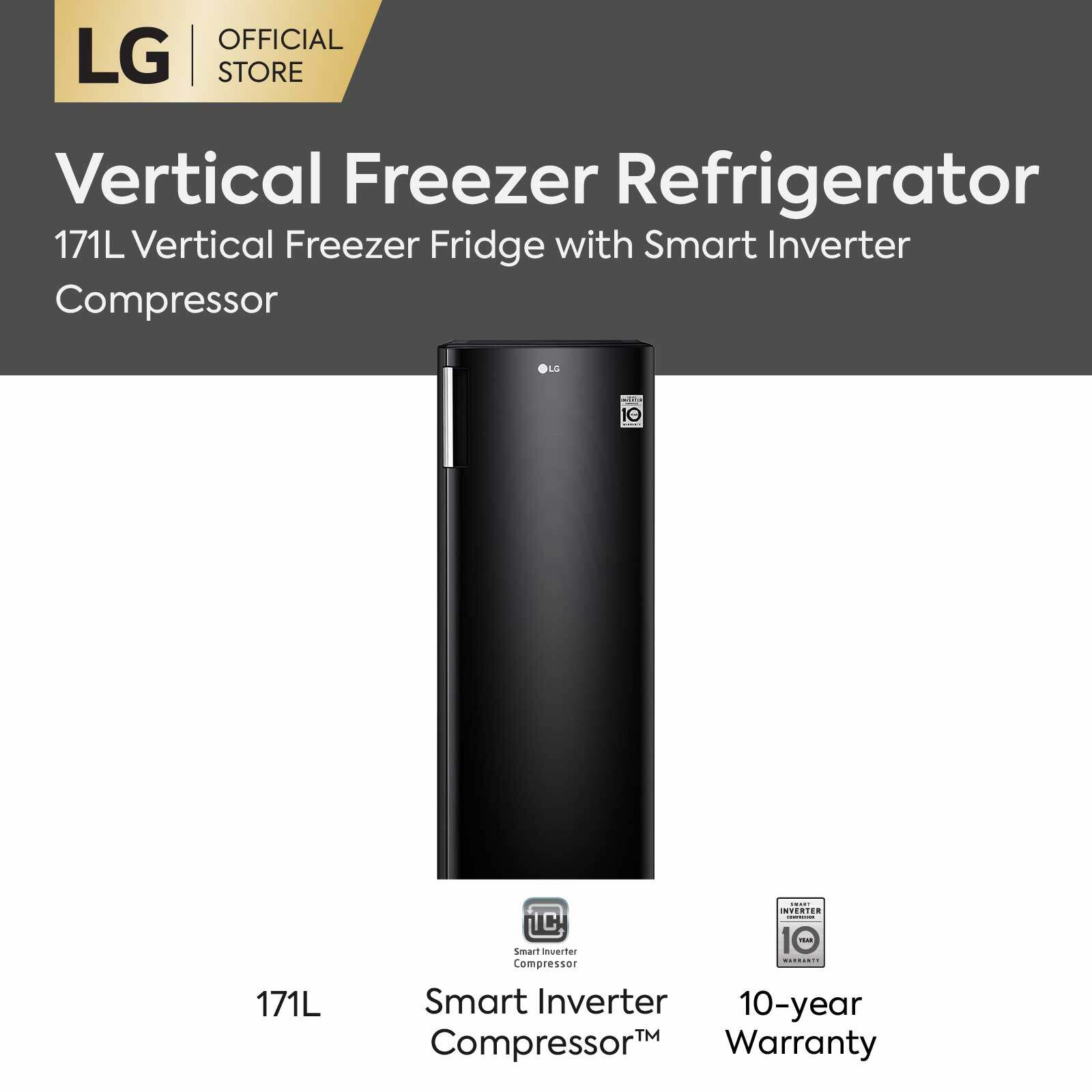 LG 171L Upright Freezer GN304SHBT with Smart Inverter Lazada