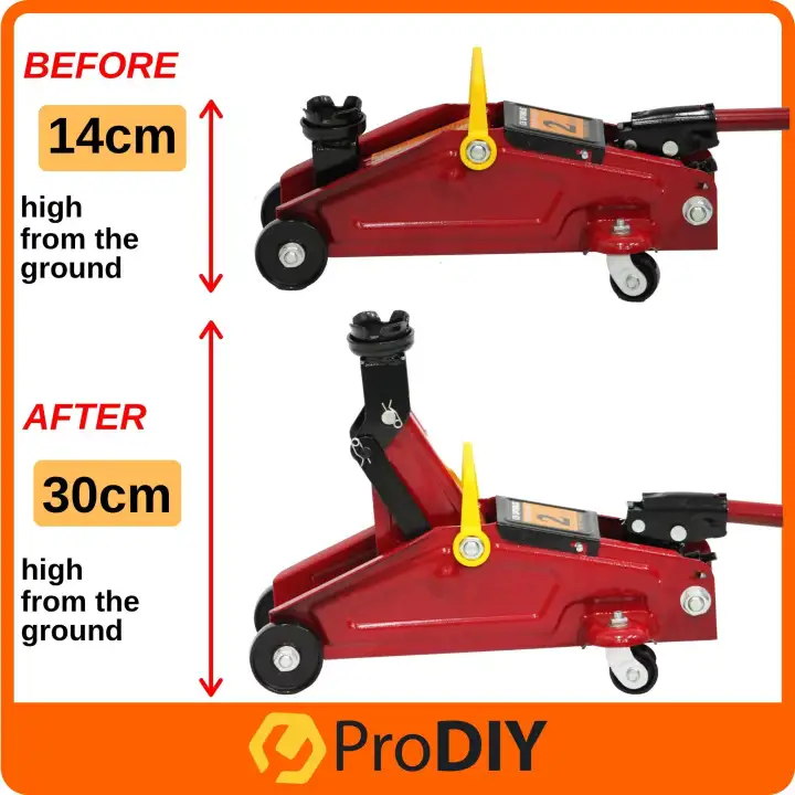 Combo 2 Ton Hydraulic Floor Jack 3 Ton Safety Lock Heavy