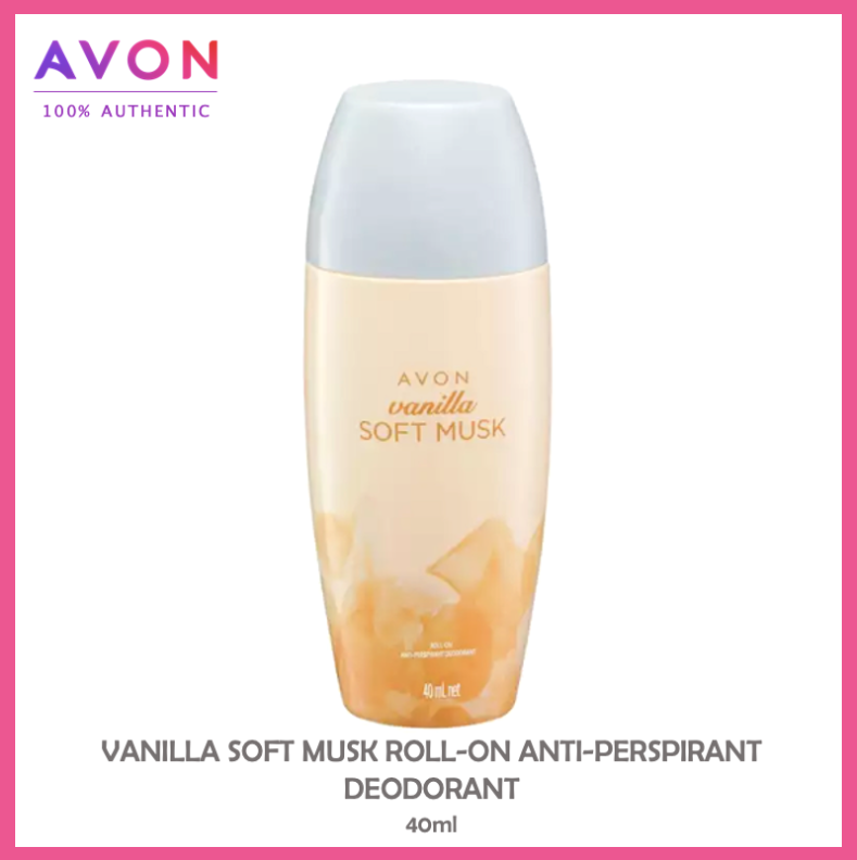 Avon Vanilla Soft Musk Roll-on Anti Perspirant Deodorant 40ml | Lazada