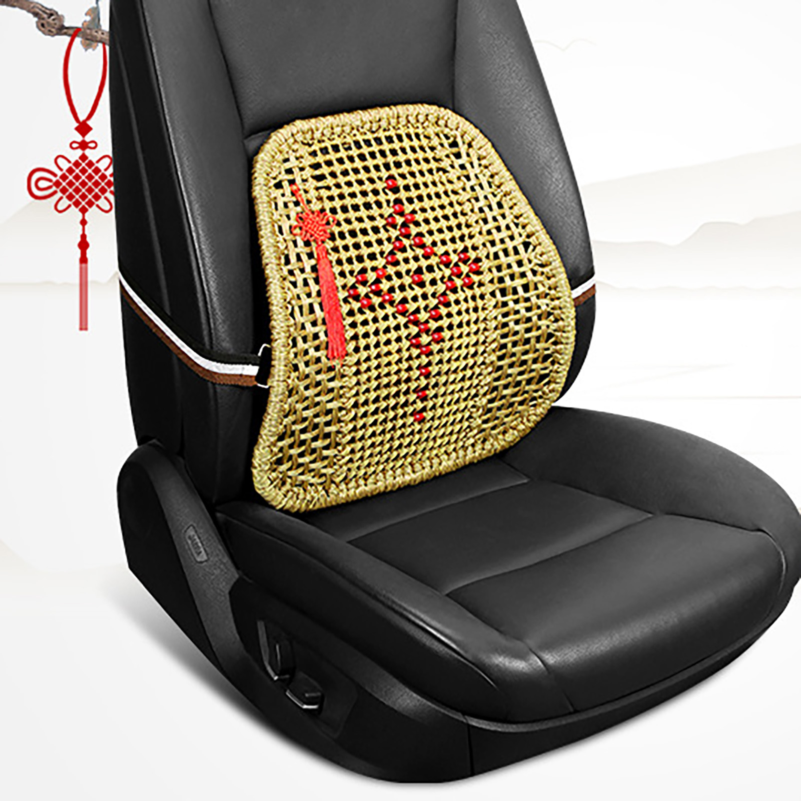 Back Support Mesh Ventilate Wear-resistant Moisture Absorption Durable Dirt-resistant Relief Pain Ergonomic Car Seat Chair Lumbar Back Support for Office Durable Back Support