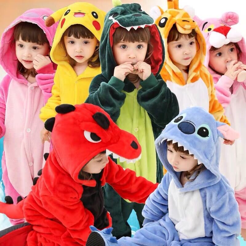 Children Kigurumi Stitch Onesies Kids Animal Overalls Jumpsuit Onesie  Dinosaur Pajamas Sleepwear Boys Girls Cosplay Costume Pijamas | Lazada