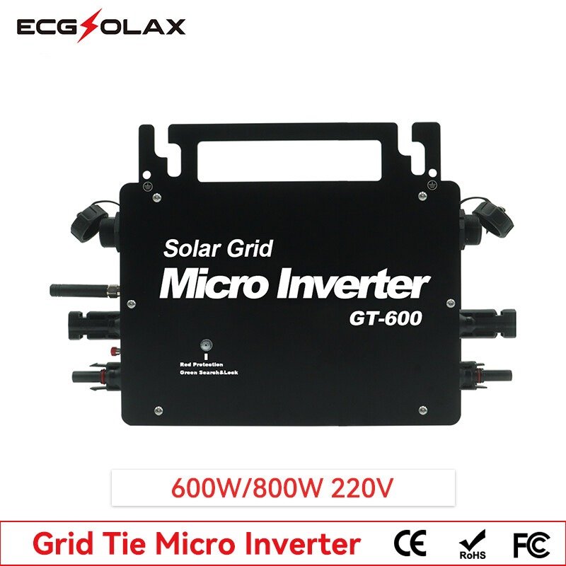 ECGSOLAX 400W 600W 800W Grid Tie Micro Solar Inverter Builtin WiFi