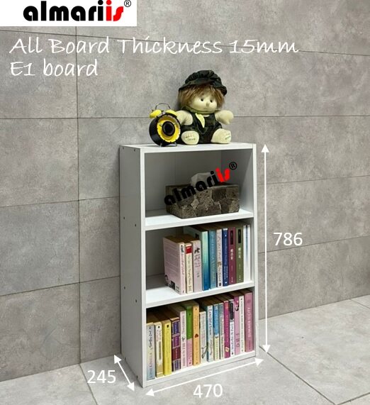 ALMARIIS® (SH189) 3 TIER SHELF / 3 TIER UTILITY SHELVING / 3 TIER