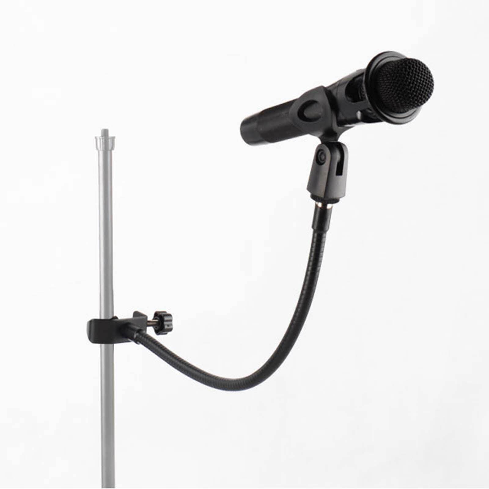 Freneci Metal Microphone Arm Stand Microphone Flexible Tube Clips Mic Clip Holder