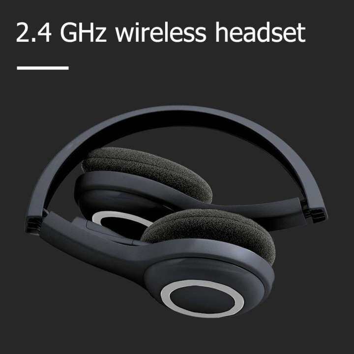 white wireless headset pc