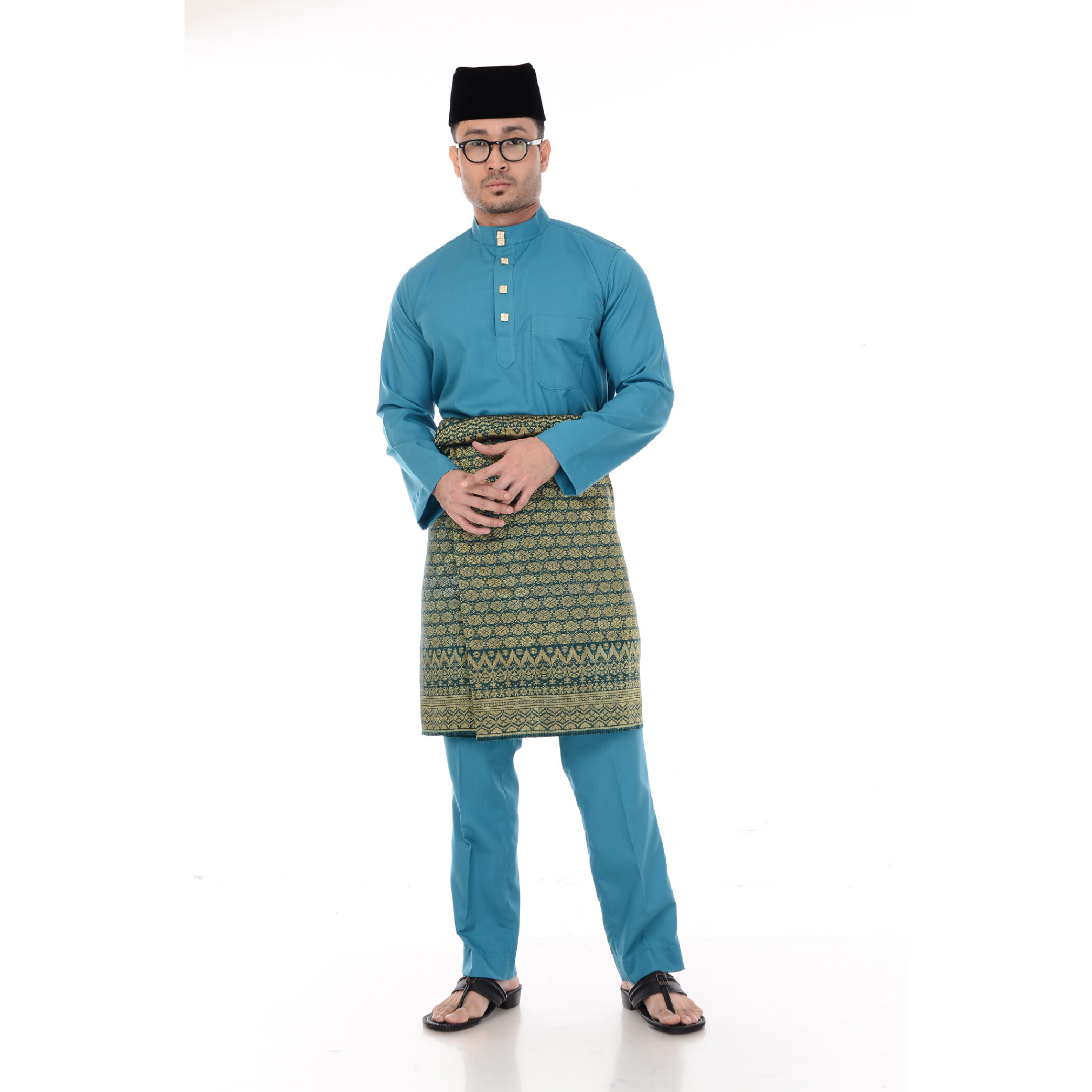 Baju Melayu Classic Cotton Traditional Wear Malay Custom for 
