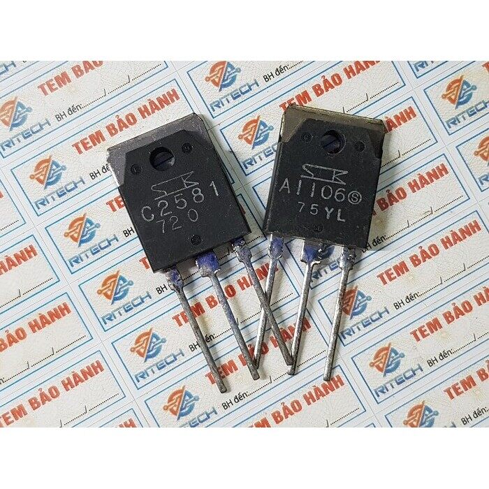 Transistor 2sa1106 và 2sc2581 10a/140v to-3p