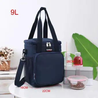 9l New Design Fashion Frosted Fabric Portable Multifunction Lunch Frosted Fabric Portable Multifunction