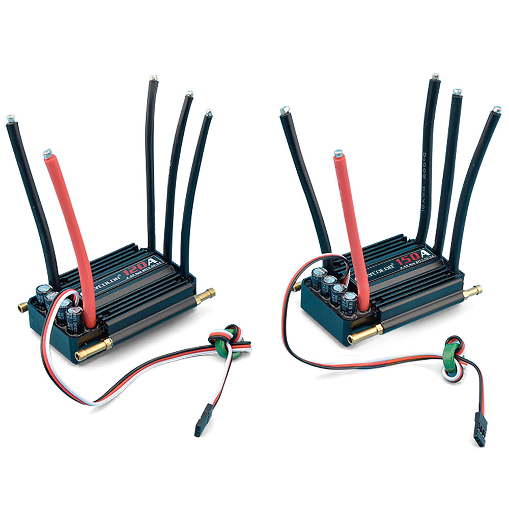 Flycolor Bộ Điều Khiển Tốc Độ 50A/70A/90A/120A/150A ESC Không Chổi Than Hỗ Trợ 2-6S BEC 5.5V/5A Cho Tàu Mô Hình Thuyền Điều Khiển Từ Xa