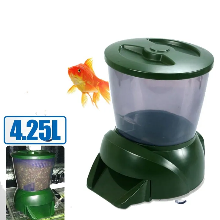automatic pond fish feeder