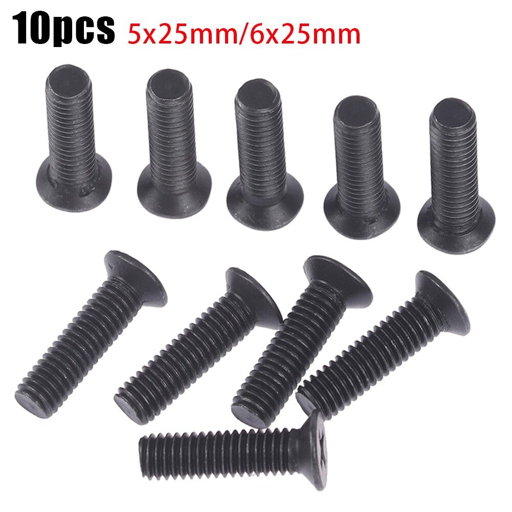 10 Set Screws M5/M6 25mm Left-Hand Thread For UNF Drill Chuck Shank Adapter