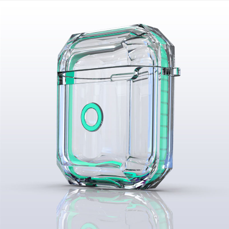 Áp dụng Apple airpods2 Tai nghe không dây trong suốt AirPod thế hệ thứ hai bảo vệ Bìa Pro3 hộp lưu trữ chống lớp vỏ chống rơi