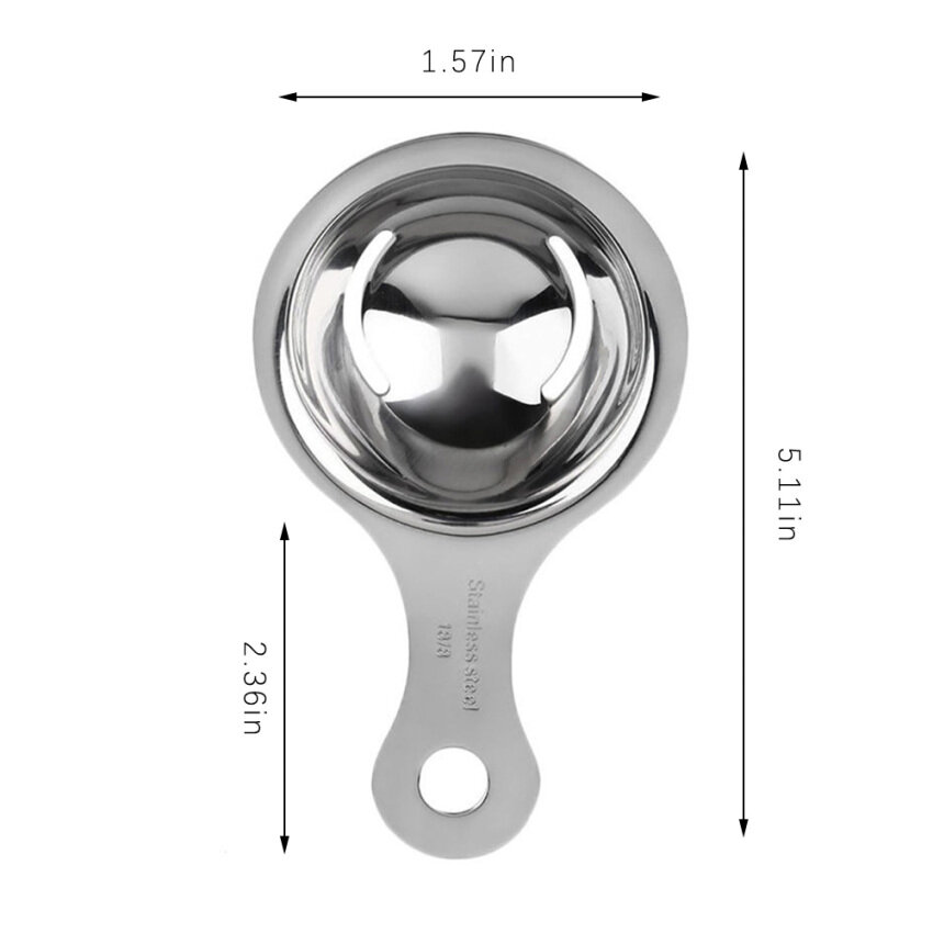 Stainless Steel Egg White Separator Tools Eggs Yolk Filter Gadgets Kitchen Accessories Separating Funnel Spoon Egg Divider Tool