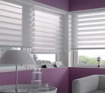 60 120cm Punch Free Curtain Window Roller Blinds Day And Night