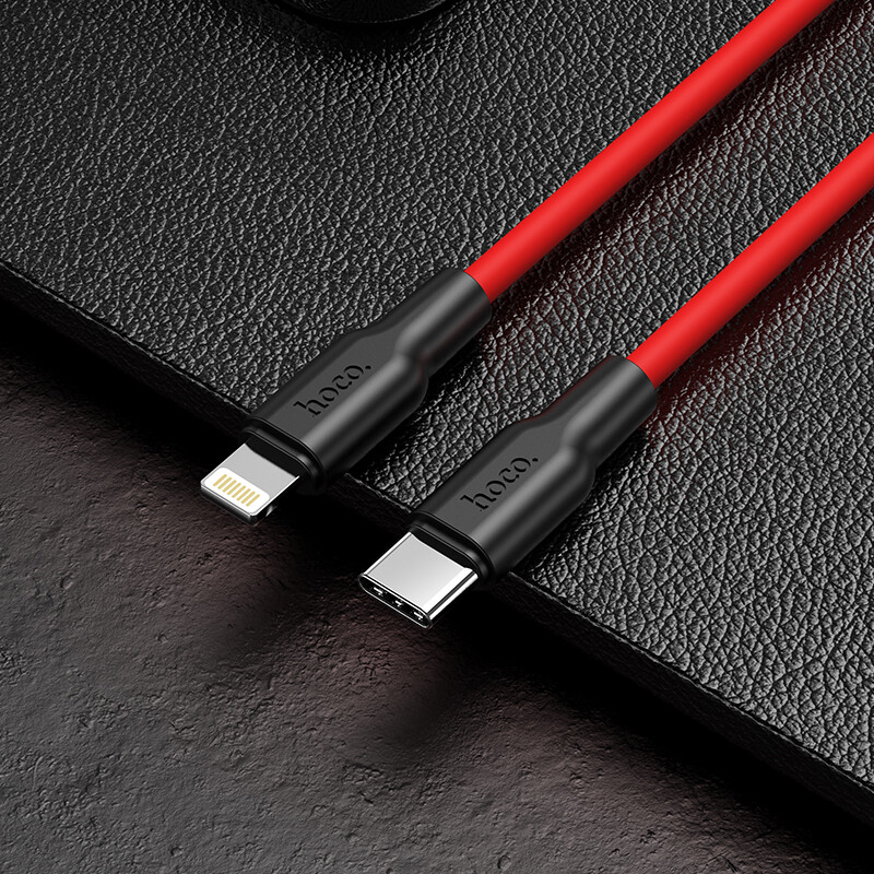HOCO  X21 Plus USB C Cable to Lightning Cable For iPhone 12 Mini  For iphone 12 Pro Max PD20W  Fast Charging Type C Cable to iphone Data Cable For Macbook Pro