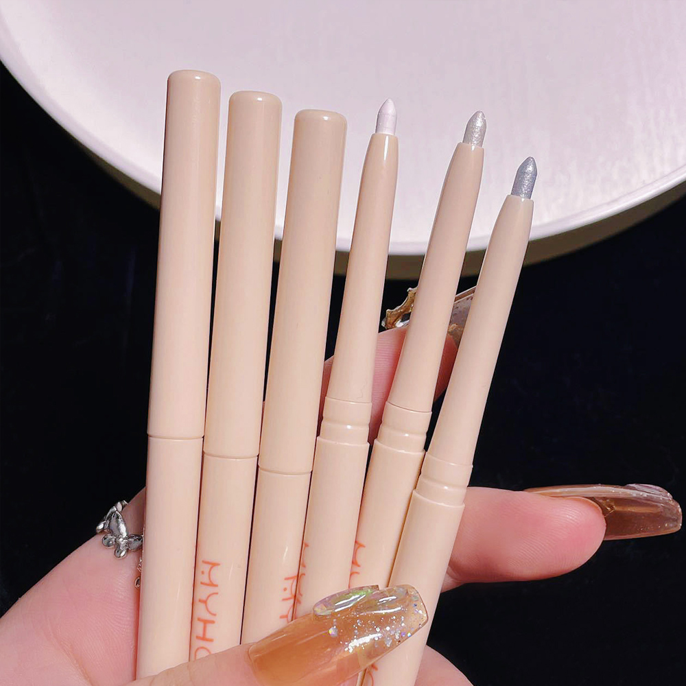 Bút Highlight Pearlescent Làm Sáng Tằm Với Bút Đầu Bọt Biển Phấn Mắt Kim Cương