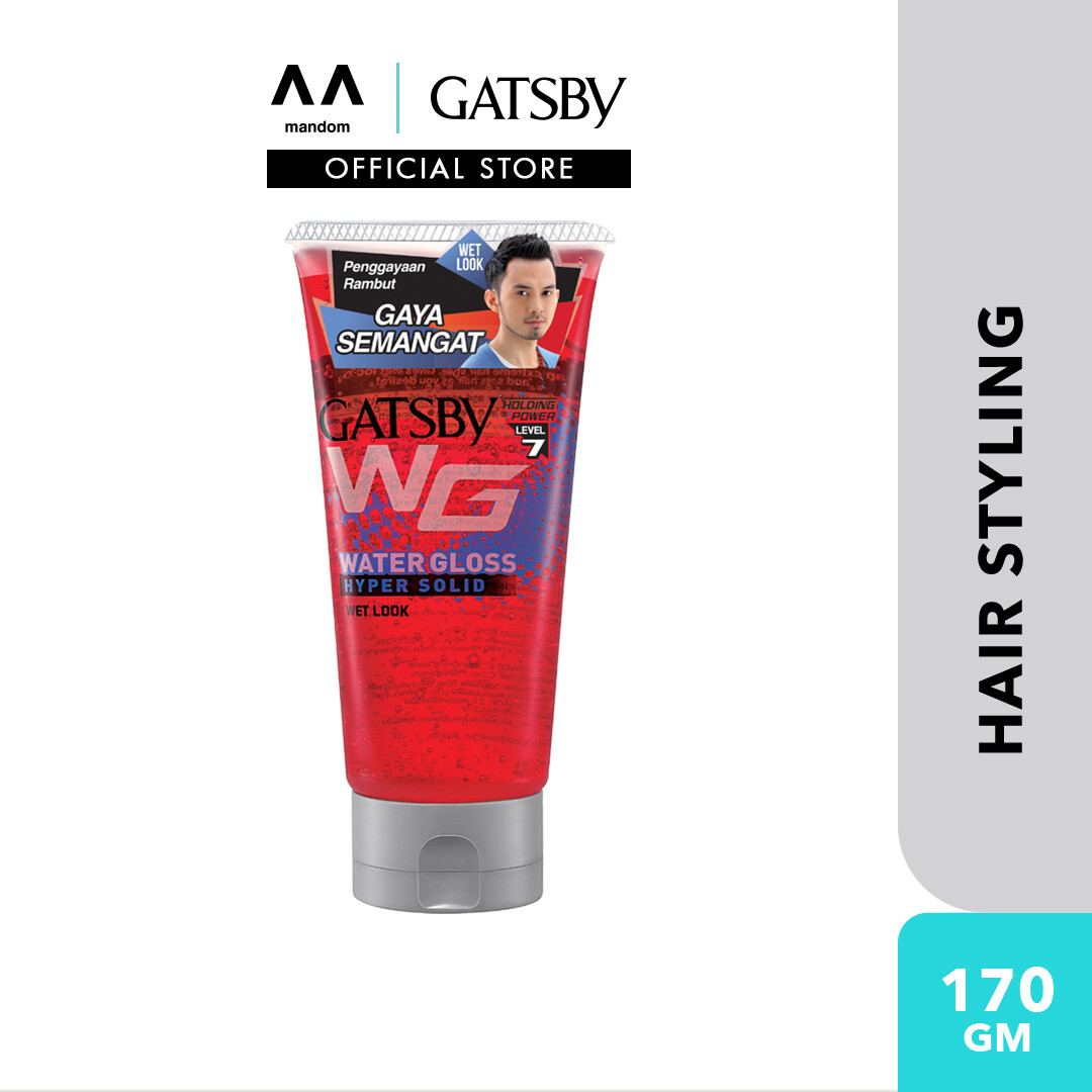 GATSBY Water Gloss (Tube) - Wet Look Hyper Solid 170g (mens hair gel ...