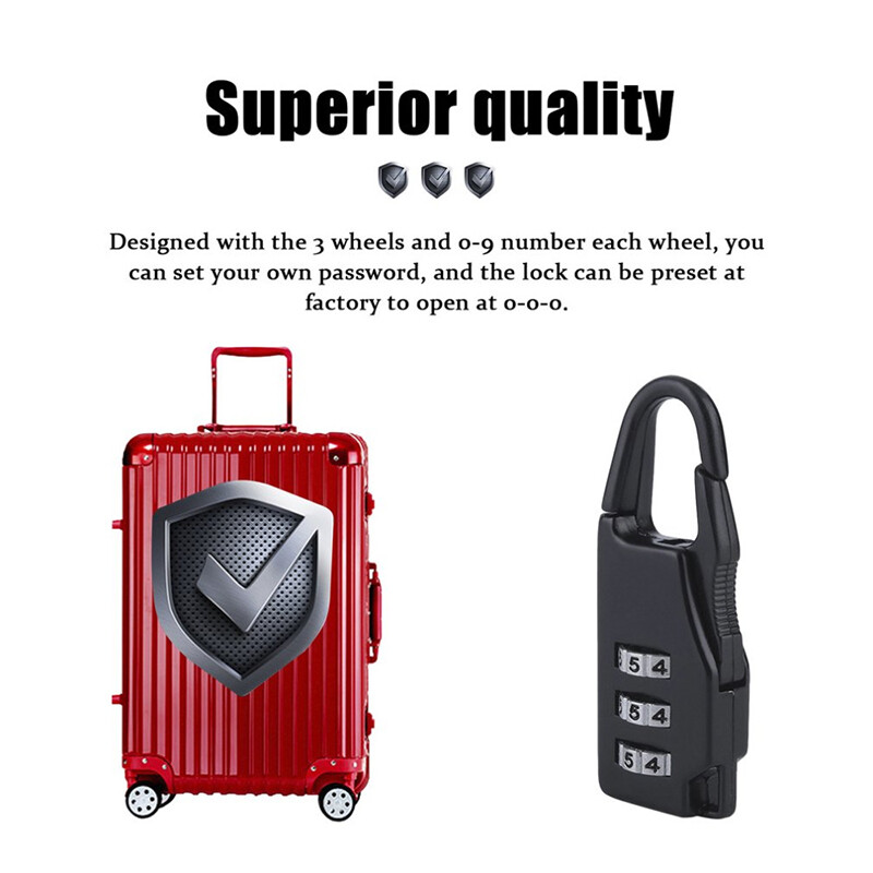 KIPRUN Khóa Mã Số Mini Ổ Khóa Kết Hợp Khóa An Toàn Du Lịch An Toàn Cho Khóa Hành Lý Ổ Khóa Phòng Tập Thể Dục