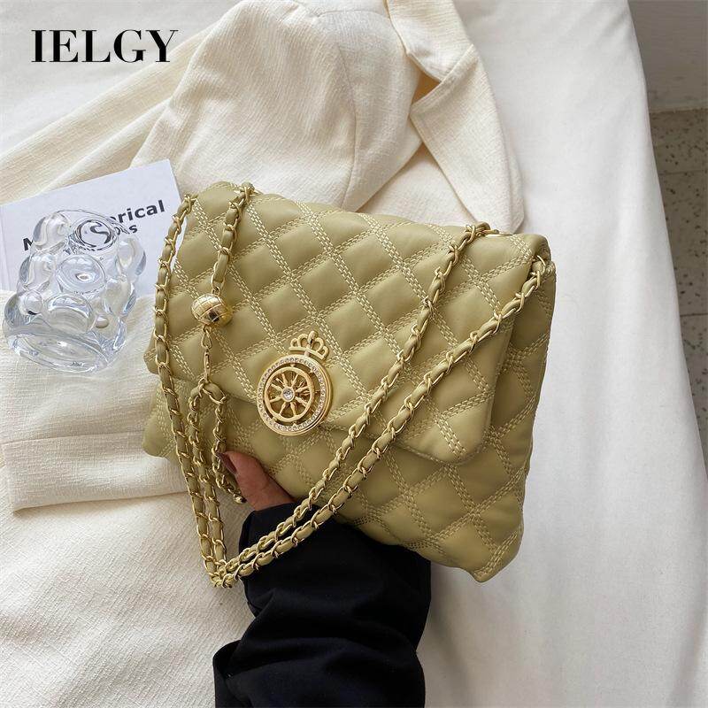 IELGY women's Lingge Korean chain messenger small square bag