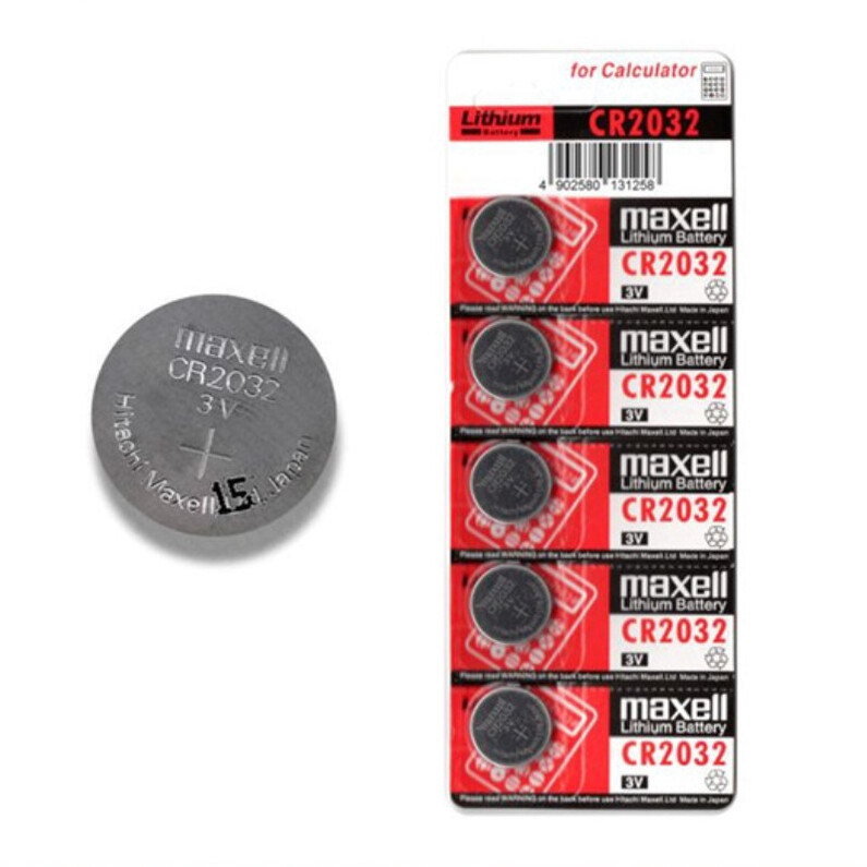 Vỉ 5 viên pin nút maxell cr2032 lithium 3v