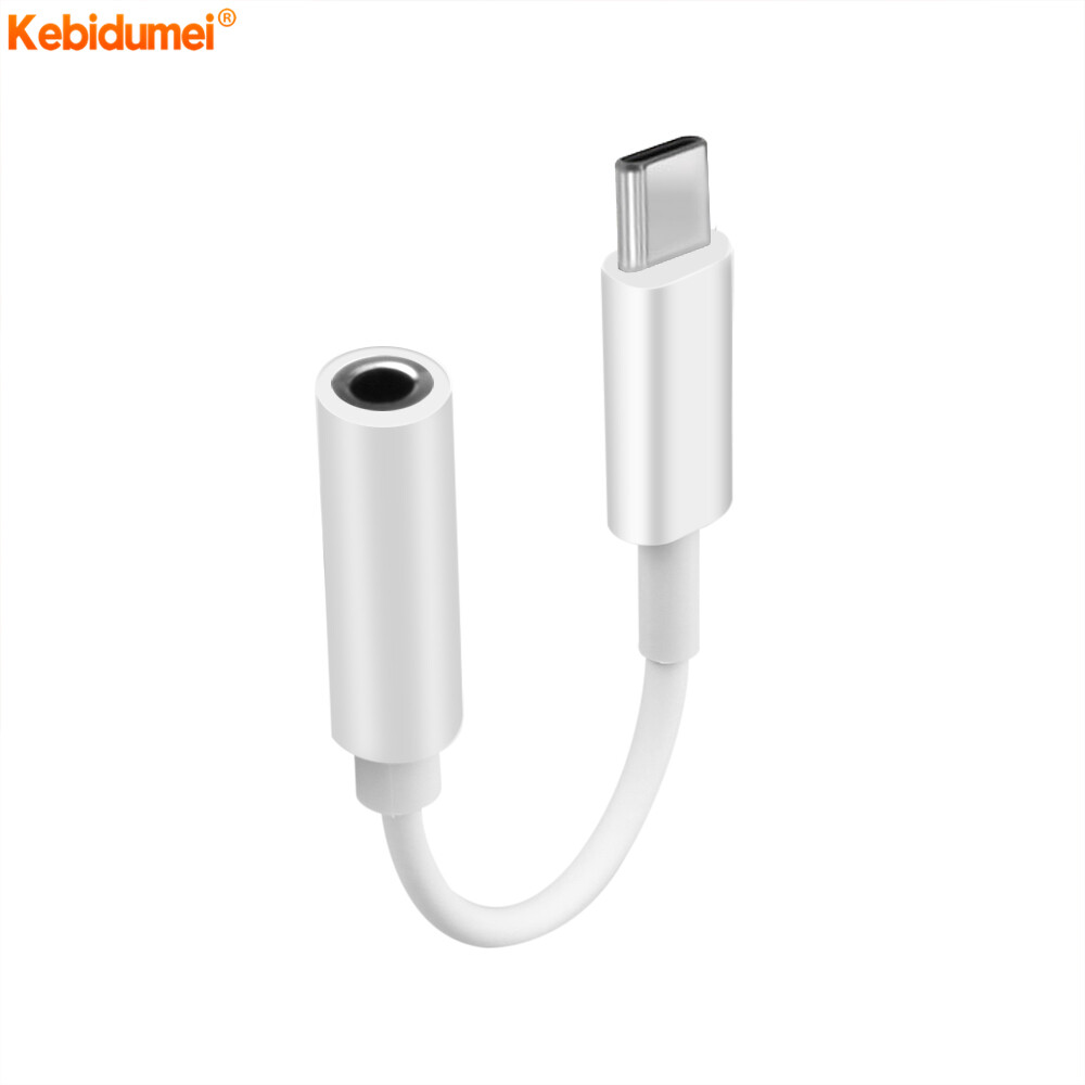 Kebidumei USB C Type C To 3.5mm Audio Female Jack Type C To 3.5mm AUX Earphone Cable Adapter USB 3.1 Type C Cable
