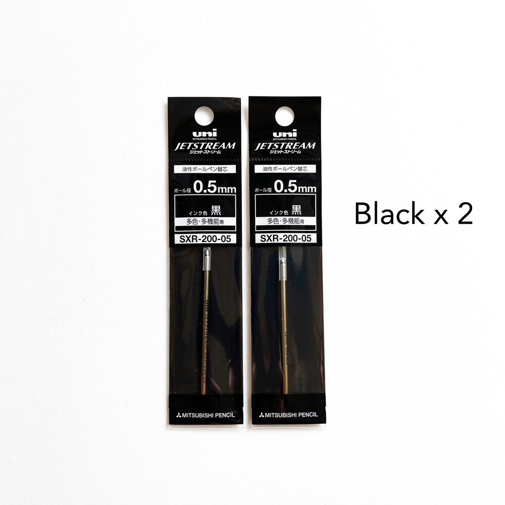 Mitsubishi Uni Jetstream Refill SXR20005ใหม่ (0.5มม.) 3สีดำ/แดง/น้ำ