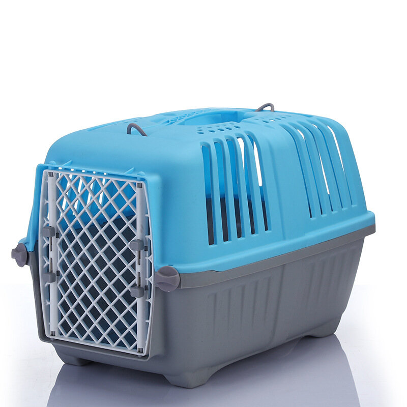 [HATELI] 1PCS Cat and Dog Plastic Pet Air Box Consignment Box Small Size Portable Outgoing Boxes