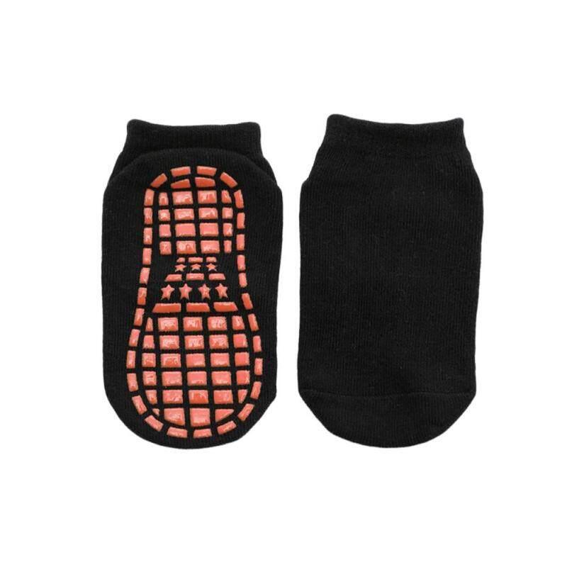 Qie®Vớ Sàn Thể Thao Mắt Cá Chân Thoáng Khí Chống Trượt Màu Trơn Cho Bé Trai Bé Gái