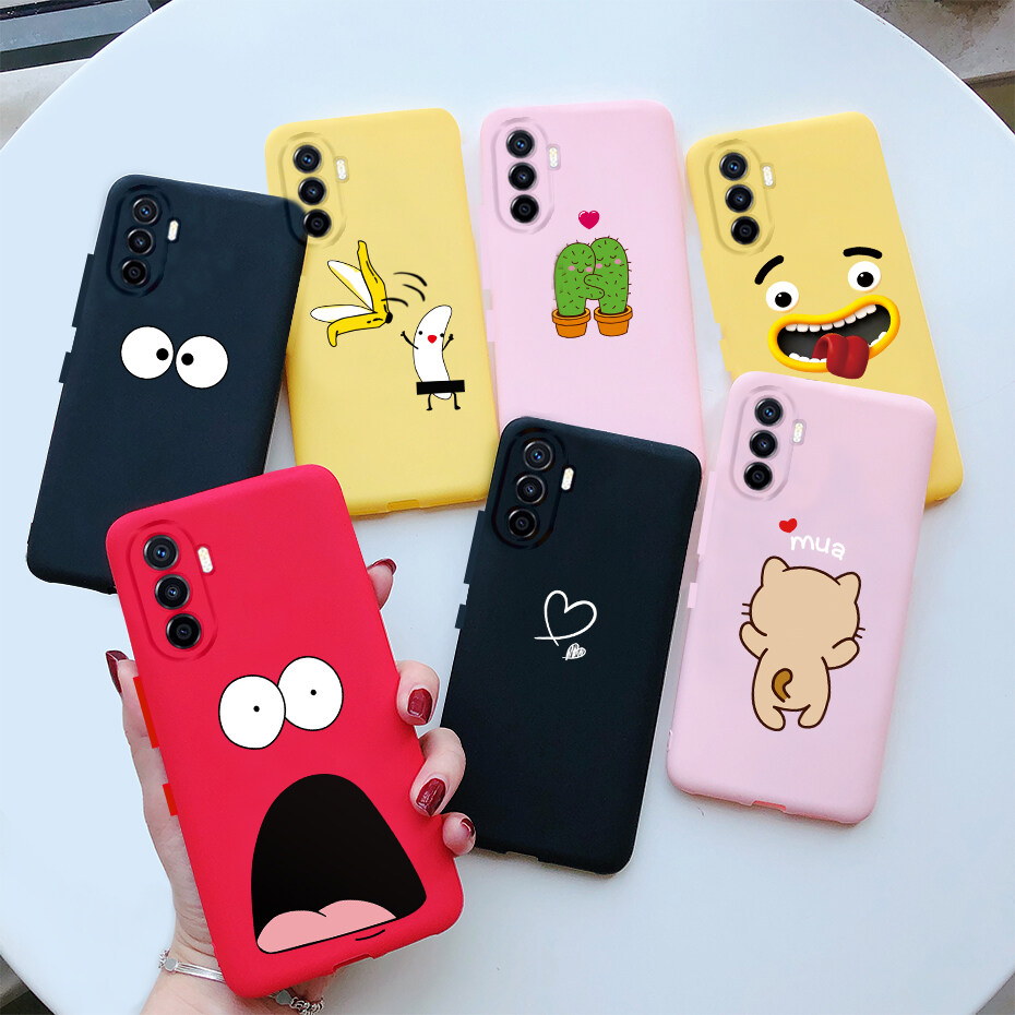 Huawei Nova Y70 2022 Case Cute Cartoons Soft Silicone Cover for Huawei