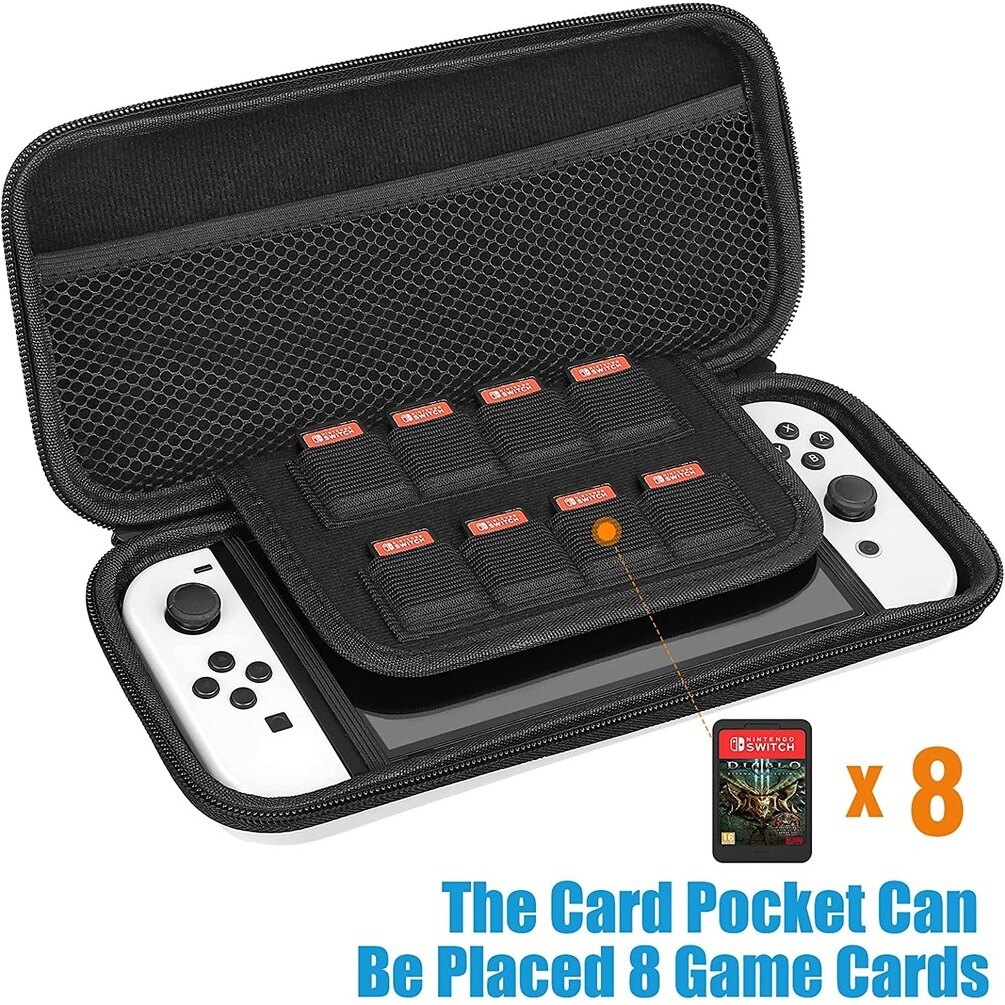 Hộp Đựng Tương Thích Với Ốp Lưng Nintendo Switch OLED, Túi Đựng Du Lịch Di Động Vỏ Cứng Cho Bảng Điều Khiển Và Phụ Kiện NS OLED