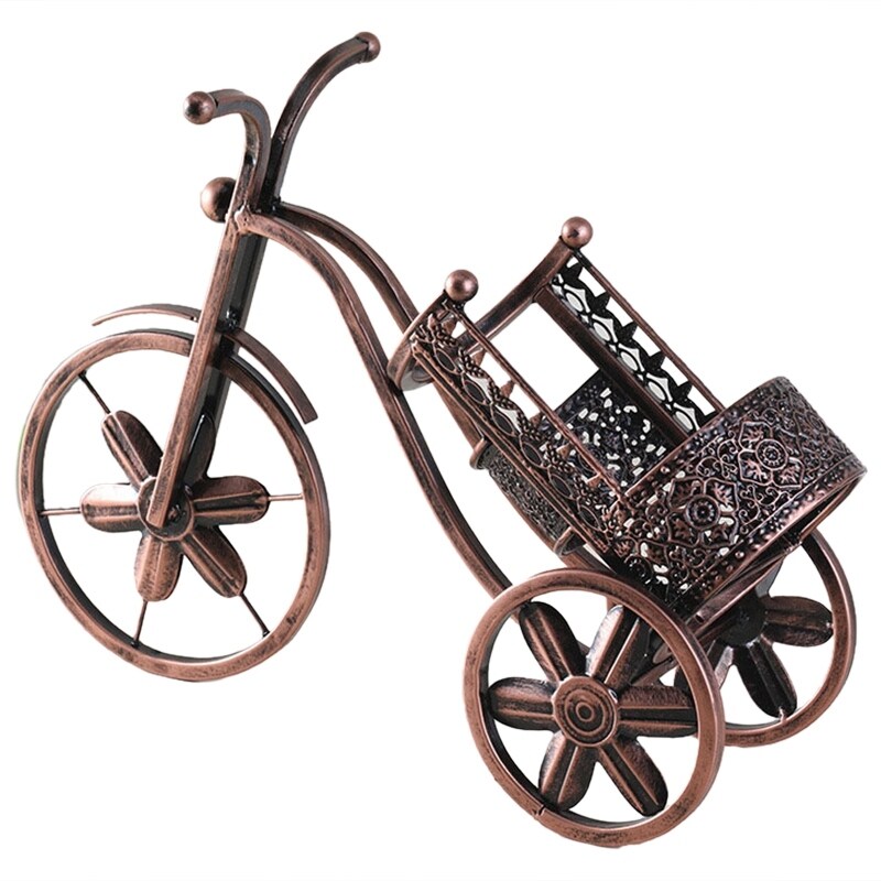 Retro 3D Tricycle Wine Rack Retro Shelf Iron Wine Rack Bracket Bar Accessories Home Bar Bracket Wine Bottle