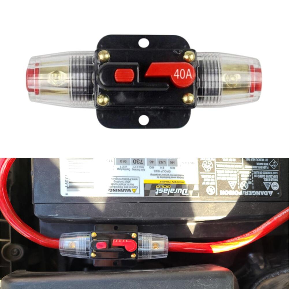 {“:》: 30a 40a 50a 60a 80a 100a 125a 150a 24v 12v battery circuit breaker voltage protector car marine boat fuse holder home appliance