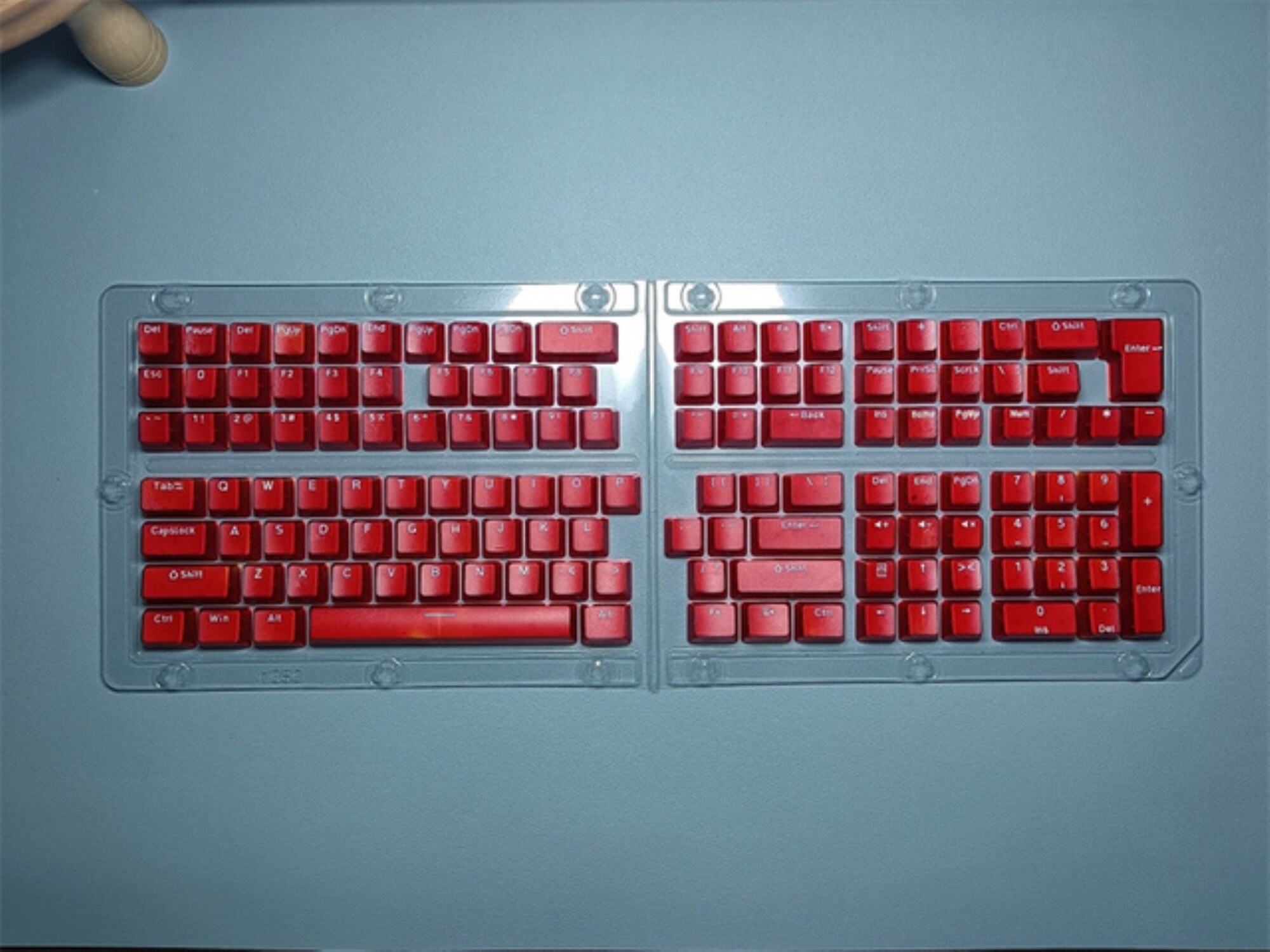 Front Engraved Transparent PBT Keycaps Mechanical Keyboard OEM 64 61 68