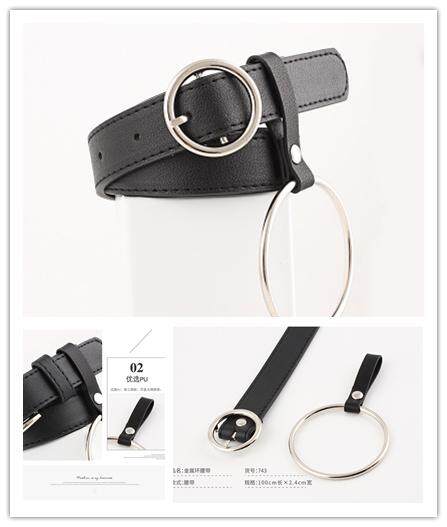 Women Waist Belt PU Leather With Alloy Buckle Lady Girl Belts for Jeans Pants